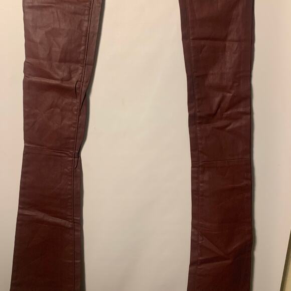 Si Tu Veux Superstack Burgundy Wax Mens Jeans Size 30 - Picture 2 of 7